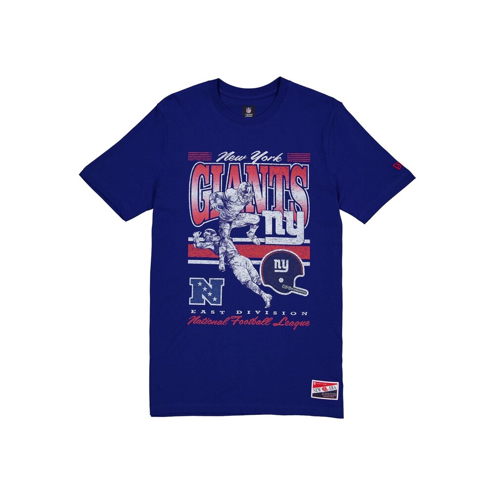 New Era New York Giants Throwback Distress T-Shirt - Size S
